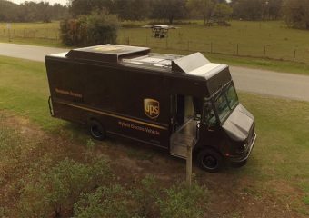 UPS test levering aan huis met drone