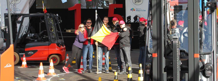 Belgisch team haalt 11e plek op WK heftruckrijden