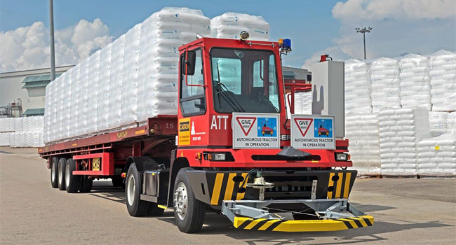 Katoen Natie zet eerste autonome truck in