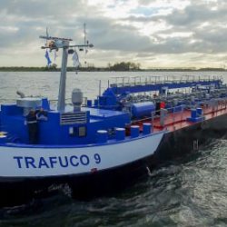 Trafuco NV neemt een nieuw binnenvaartschip in gebruik