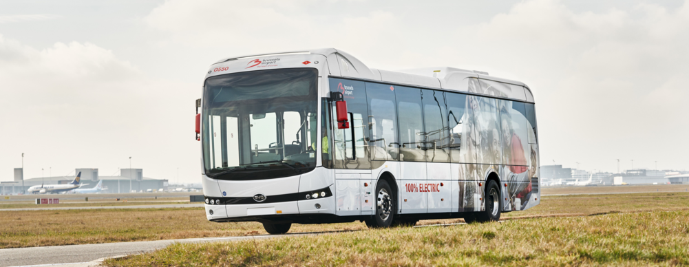 Brussels Airport neemt elektrische bussen in gebruik