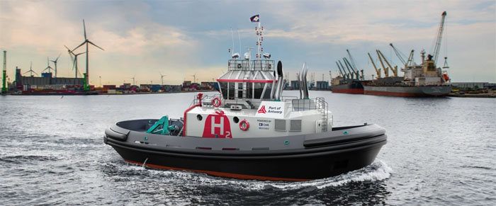 Wereldprimeur voor haven van Antwerpen: eerste waterstof aangedreven sleepboot