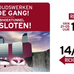 Tunnelwas Liefkenshoektunnel op 13 en 14 februari