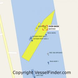 Ever Given - Map Vesselfinder