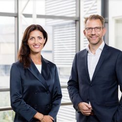 Jens Schmale and Swisslog-CEO EMEA-Giulia Colombi