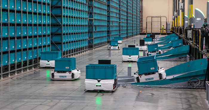 Bedrijfsbezoek: de Exotec Skypod magazijnrobots in actie bij C-Logistics