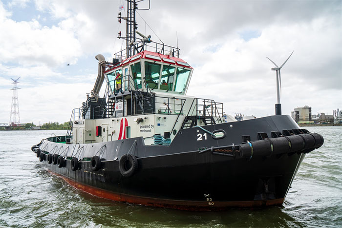 eerste sleepboot op methanol