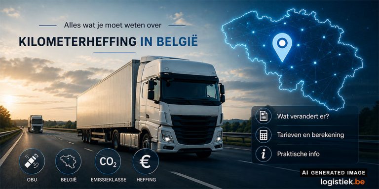 Kilometerheffing vrachtwagens in België: tarieven, CO₂-klassen, OBU en regels uitgelegd