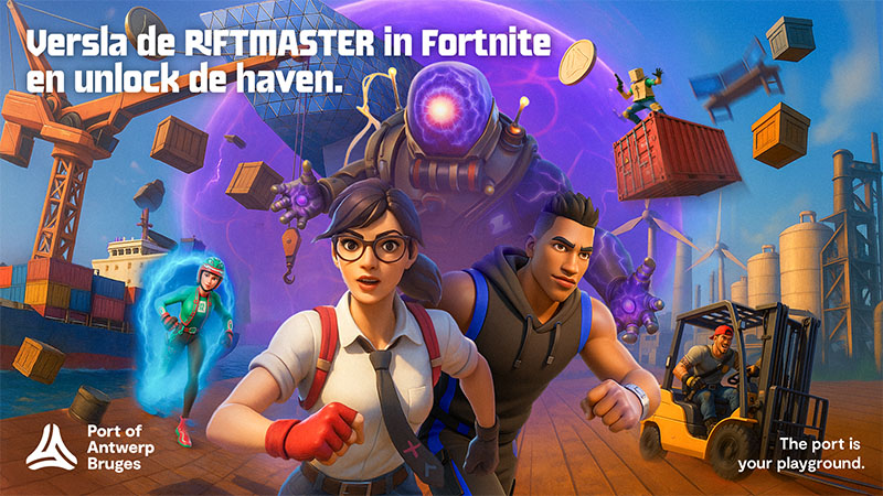 Port of Antwerp-Bruges brengt jongeren via Fortnite dichter bij de haven
