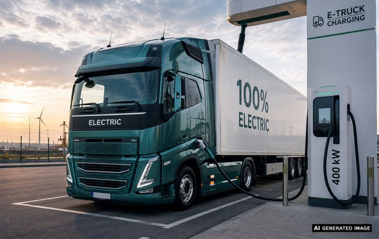 Elektrische vrachtwagens in België: wat transportbedrijven moeten weten over laden, kosten en kilometerheffing