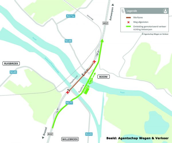 Rupeltunnel - Beeld Agentschap Wegen & Verkeer