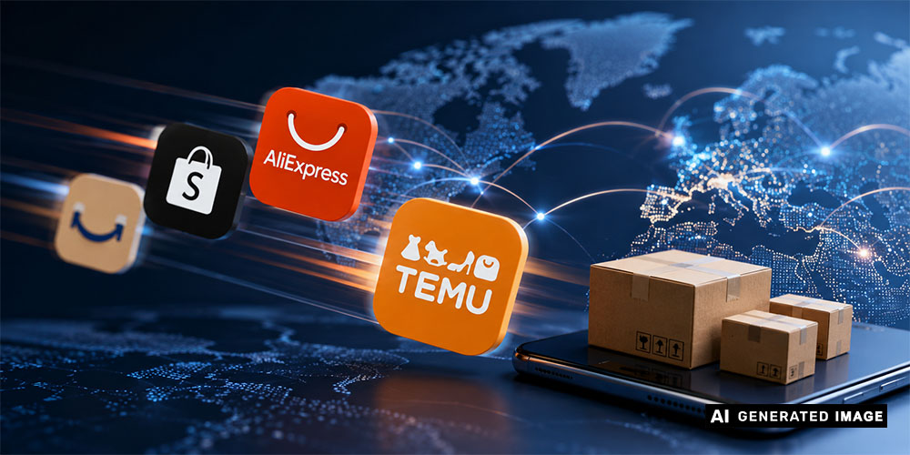 Aliexpress - Shein - Temu
