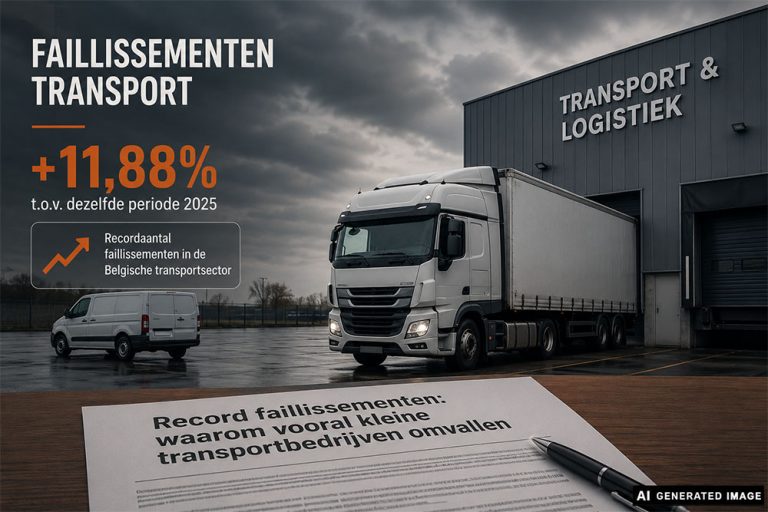 Record faillissementen: waarom vooral kleine transportbedrijven omvallen