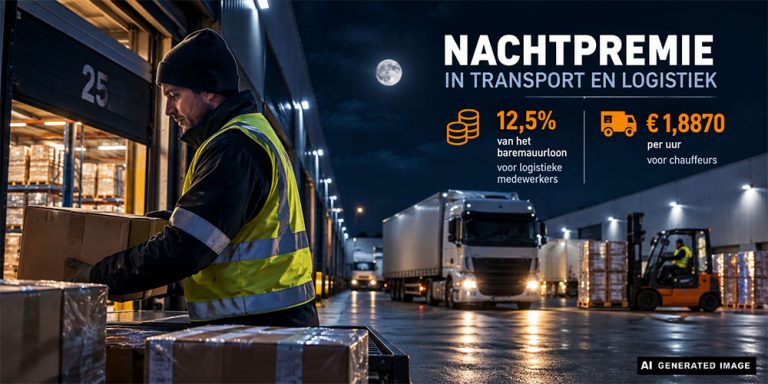 Nachtpremie blijft vanaf 20 uur gelden voor nieuwe werknemers in transport en logistiek