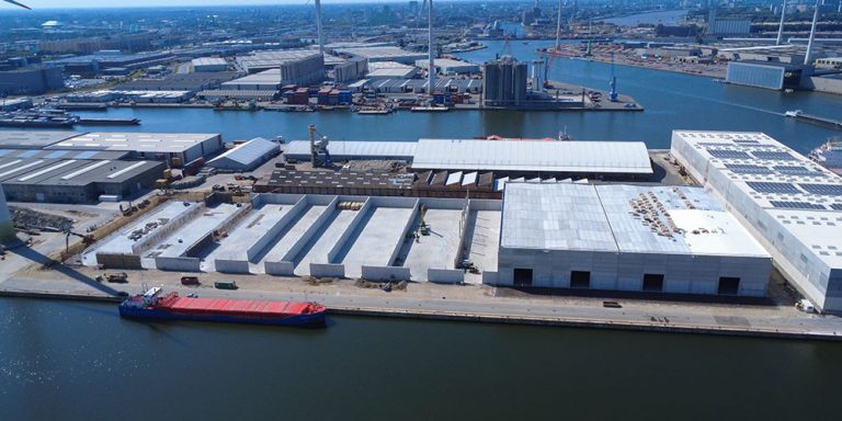 Euroports nadert ingebruikname van 32.000 m² bulkmagazijn in Antwerpen