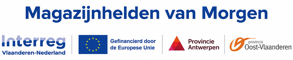 Magazijnhelden van Morgen &mdash; Interreg Vlaanderen-Nederland, Europese Unie, provincie Antwerpen en provincie Oost-Vlaanderen