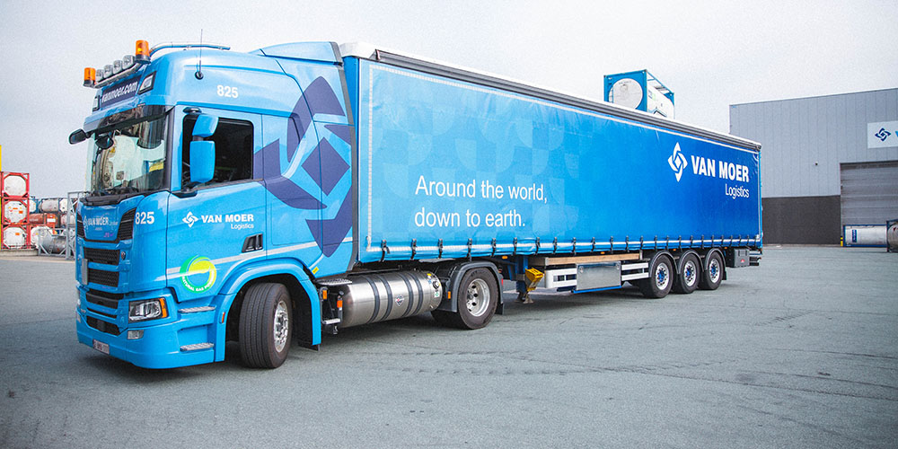 Van Moer Logistics vrachtwagen